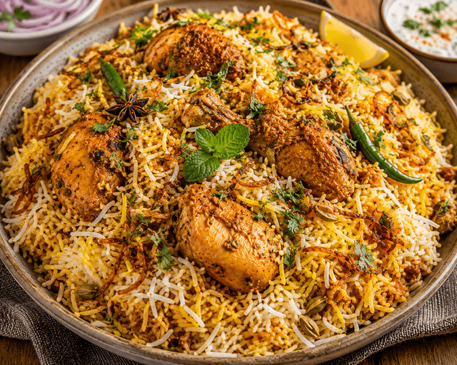 High-Protein Chicken Biryani